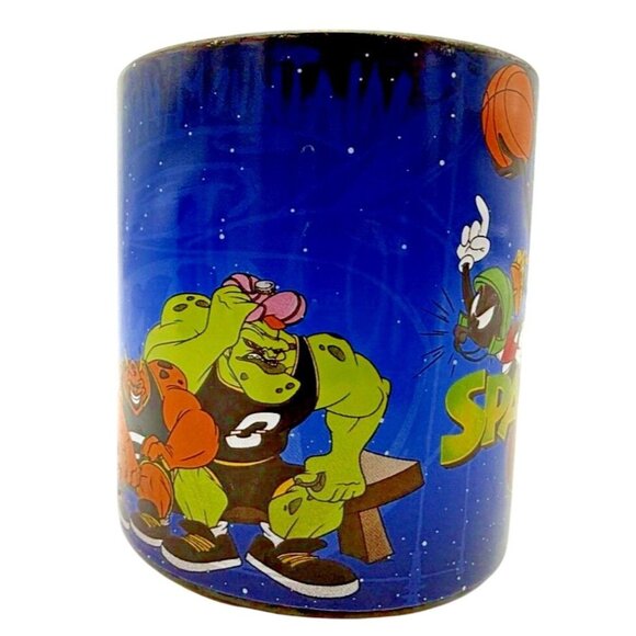 Vintage Space Jam Basketball Coffee Mug Featuring Looney Tunes & Monstars 1996 W - Picture 4 of 5